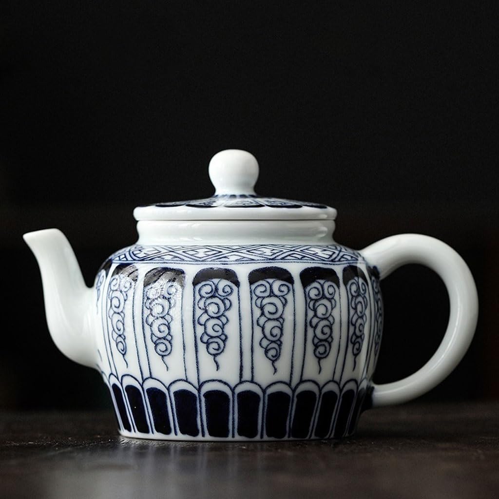 Tetera Hierro Fundido Tetera de cerámica China Retro de Gran Capacidad for el hogar con Tetera con Filtro, Juego de té de la Tarde Simple y Exquisito Juego de Te