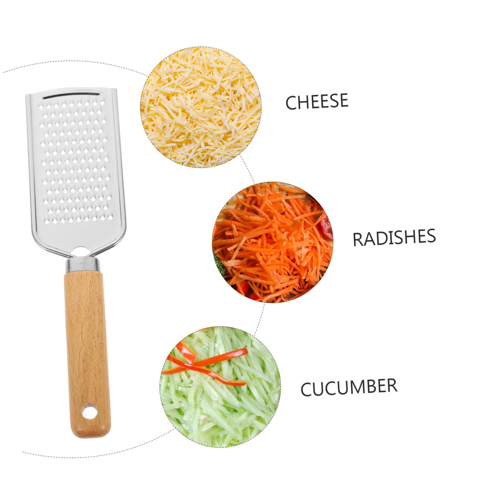 Hemobllo 2Pcs Stainless Steel Graters Multifunctional Kitchen Gadget for Vegetables Cheese Reliable Grating Tools for Home Cooking