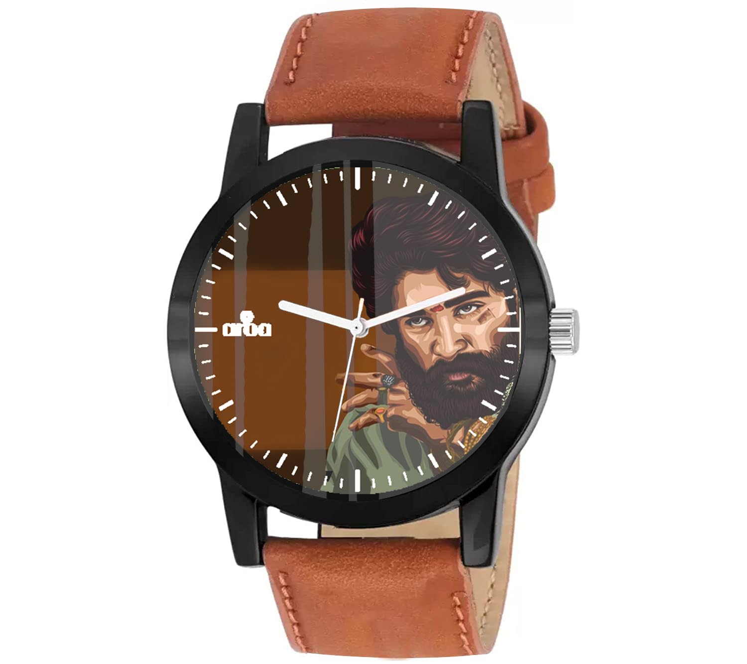 AROA Watch for Men with Puspa Allu Arjun Model :1375 in Steel Metal Type Brown Strap Analog Watch Brown Dial for Men Stylish Watch for Boys (B0CZS4MZSX) Amazon Price History, Amazon Price Tracker