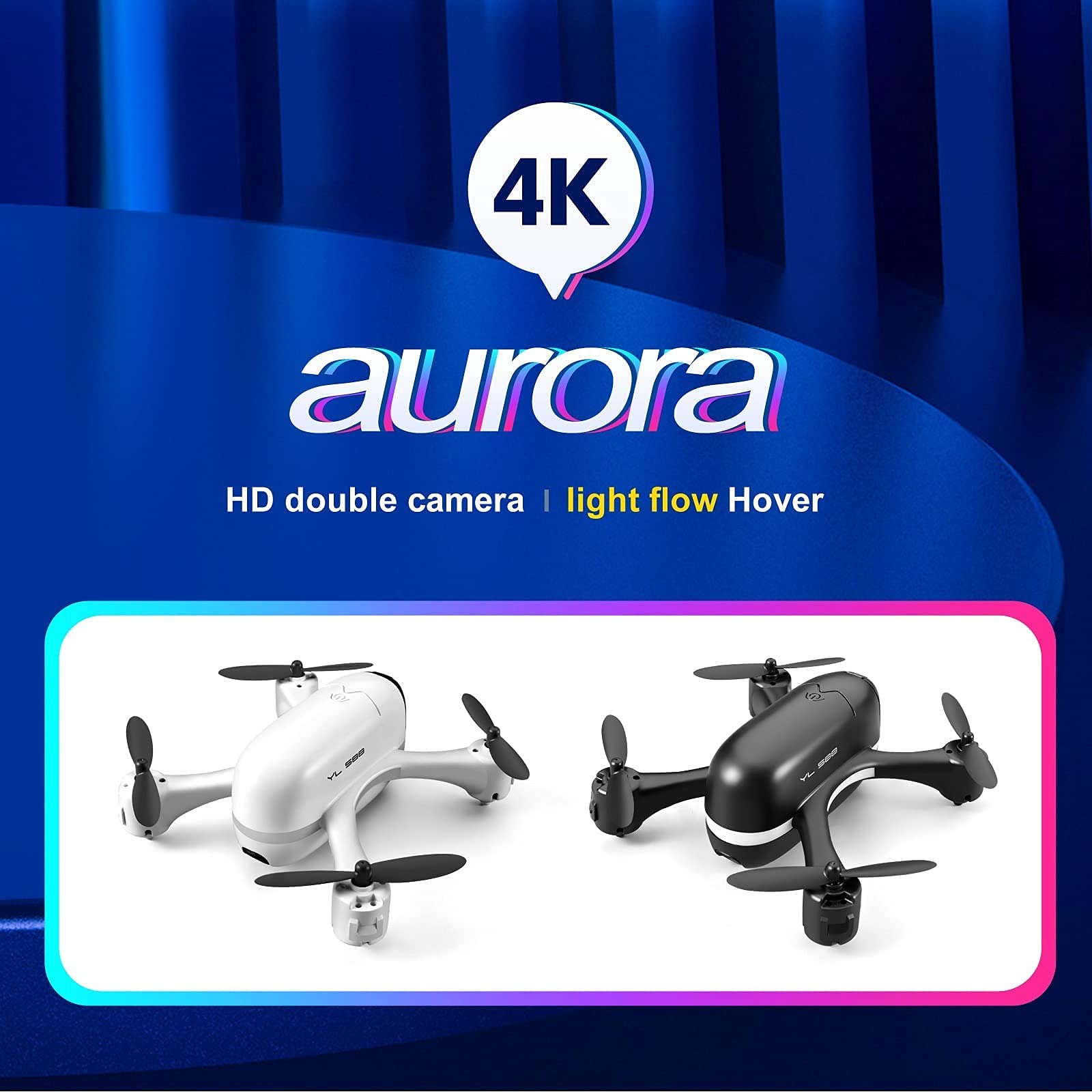 Mini Drone Pliable Avec Caméra - Photographie Aérienne, Lumière, Neuf