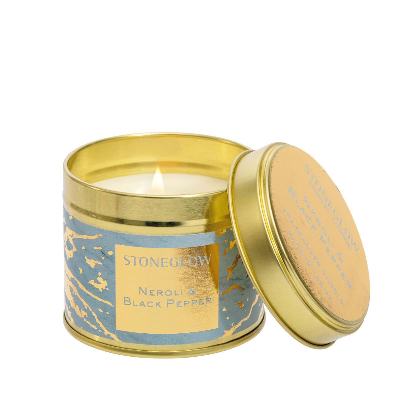 Stoneglow - Luna - Neroli & Black Pepper - Candle Tin New