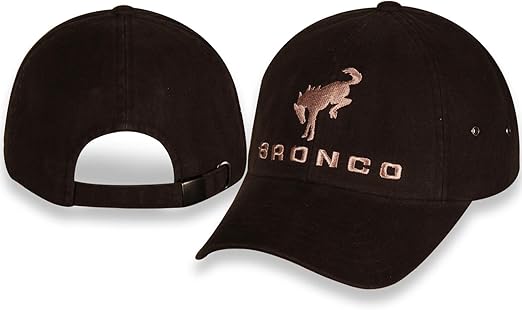 New Ford Bronco Dark Brown Unstructured Washed Canvas Cap/Hat with Adjustable Closure