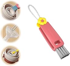 3 in 1 Multifunction Cleaning Brush, Cup Bottle Lid Brush, Space Brush, Red
