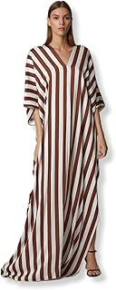 Women's UK Satin Silk Kaftan Dress Abaya Maxi Beach Coverups Beachwear Cover-Ups and Casual Dress. - Buy now
