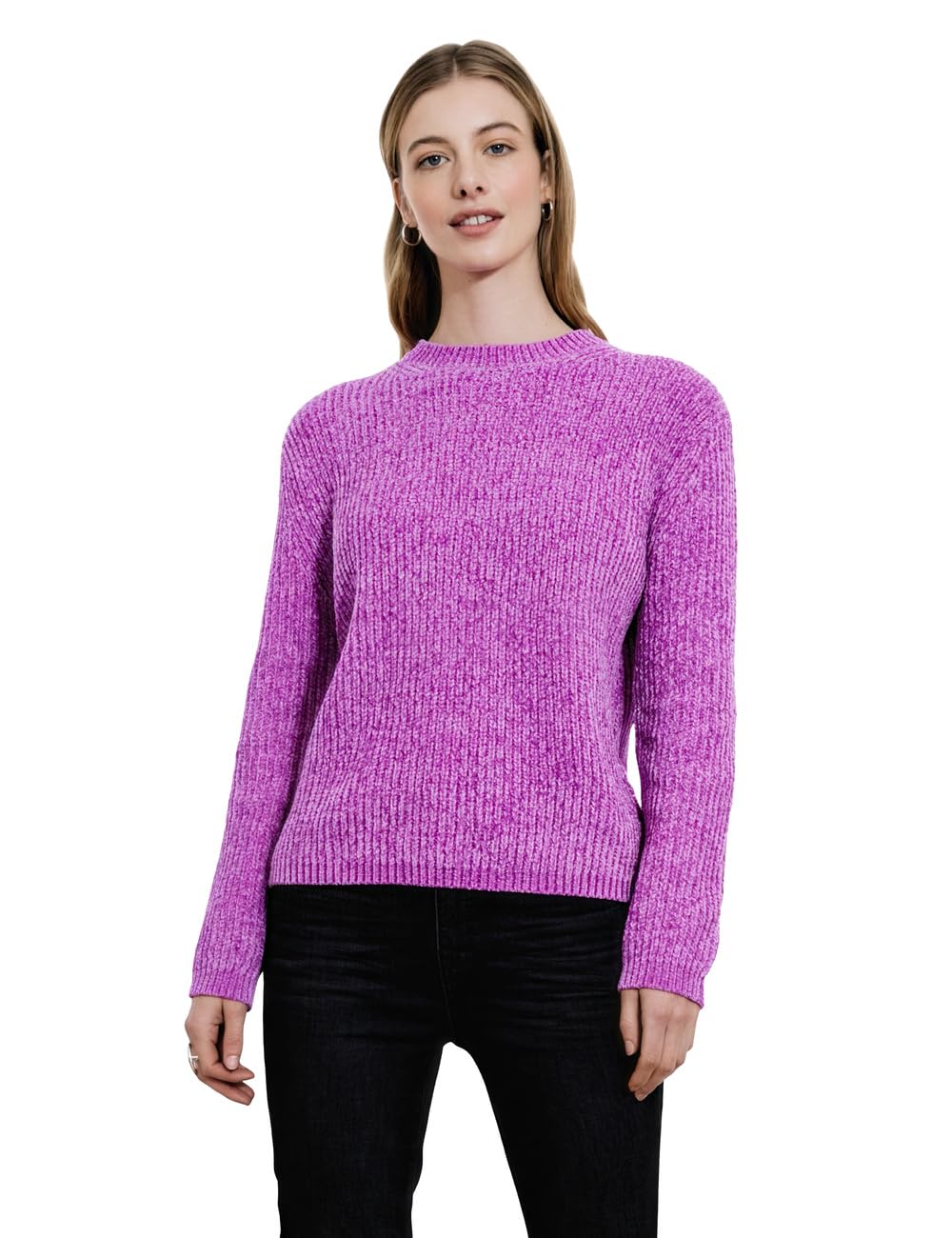 Street One Studio Chenille Pullover Floral Pink 42