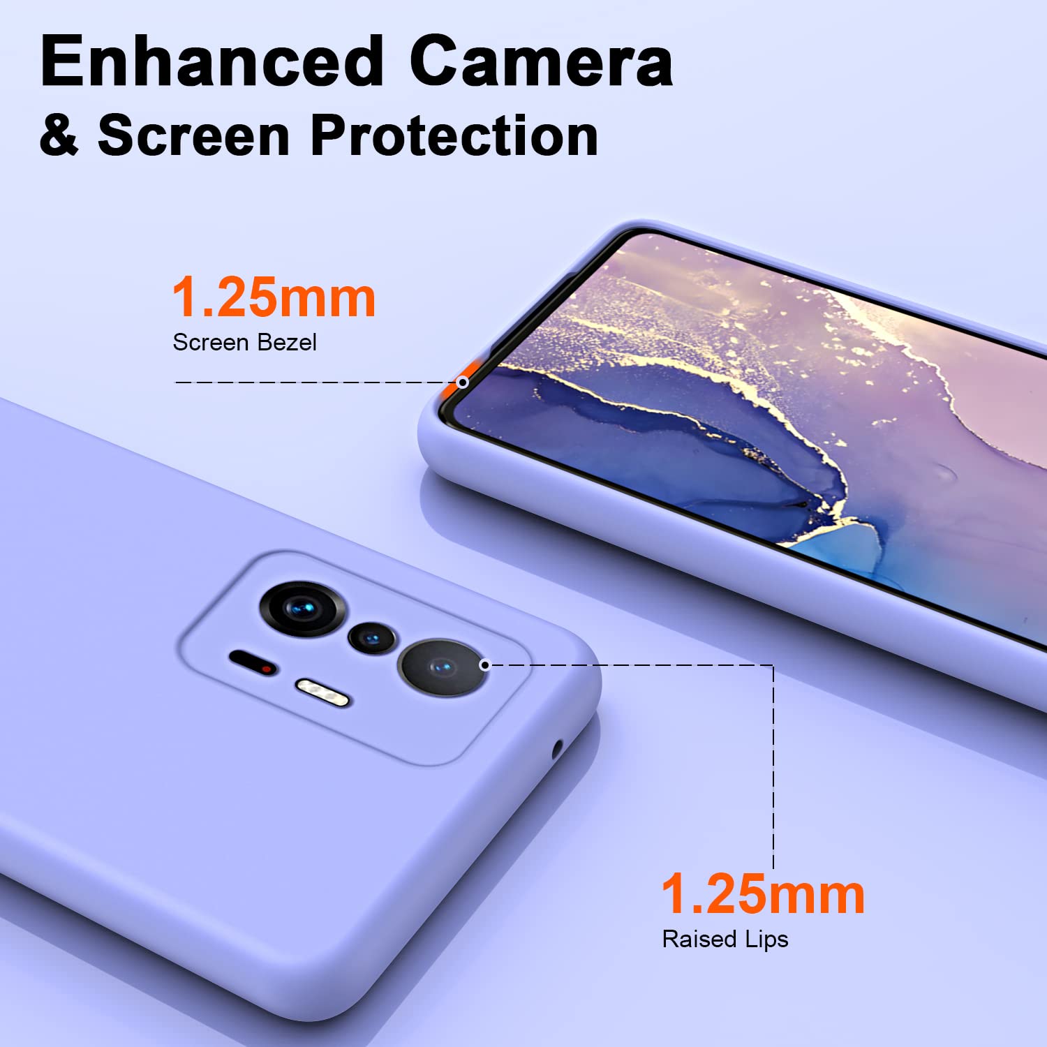 Dedux Cover Per Xiaomi 11T Pro 5G E 11T 5G – Custodia Trasparente Effetto Sfumato Gradient, TPU Antiurto Con Rinforzo Angoli (Blu/Rosa) - 3