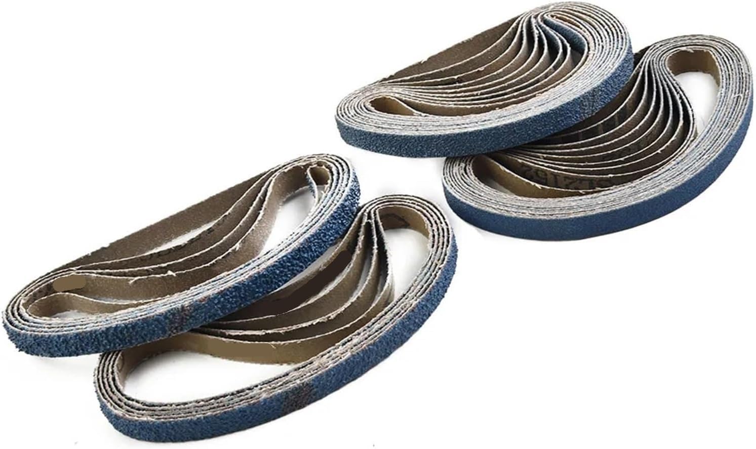 10 szt. 520 x 20 mm cyrkonowe pasy szlifierskie o ziarnistości 40 do polerowania metalu i drewna(120 Grits)