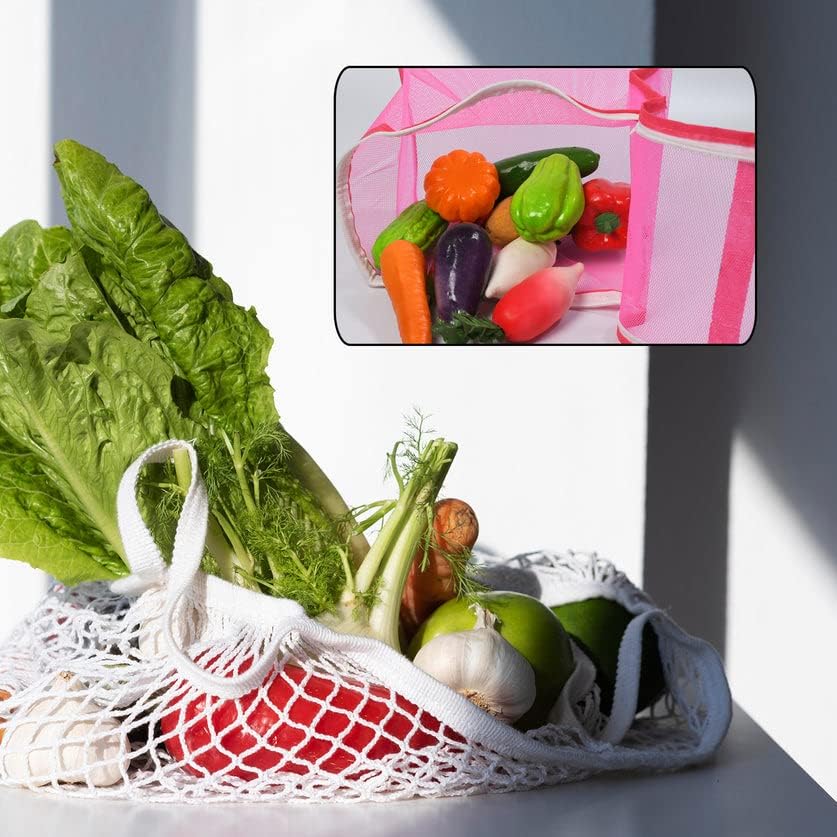 Image of VIVITO Foldable Nylon Fruit Storage Basket with Zip Net Cover | Plastic Basket for Fruits, Vegetables, Snacks & Kitchen Storage | Washable, Durable & Insect-Proof Food Cover | (MultiColor, Pack of 1)