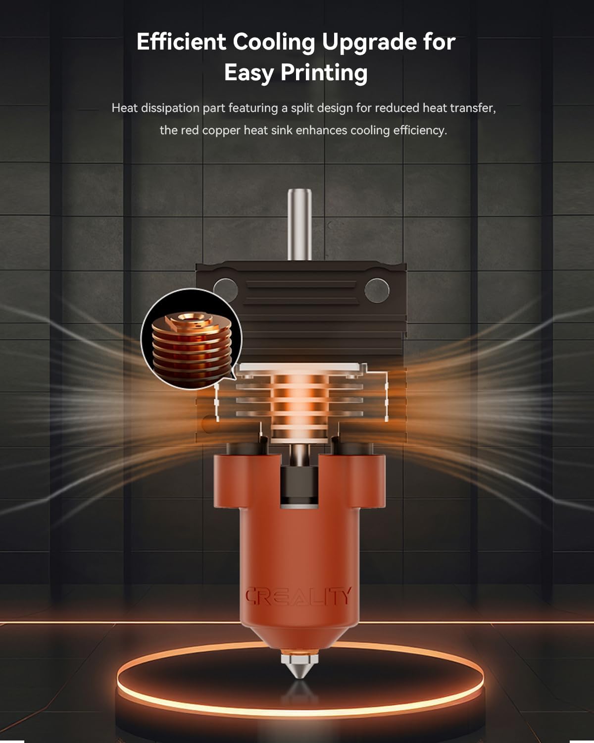 Creality Official K1/K1 Max/K1C Ceramic Heating Block Kit, Support 300°C High Temperature and 600mm/s Fast Speed Printing, Compatible with Creality K1, K1 MAX, K1C 3D Printer