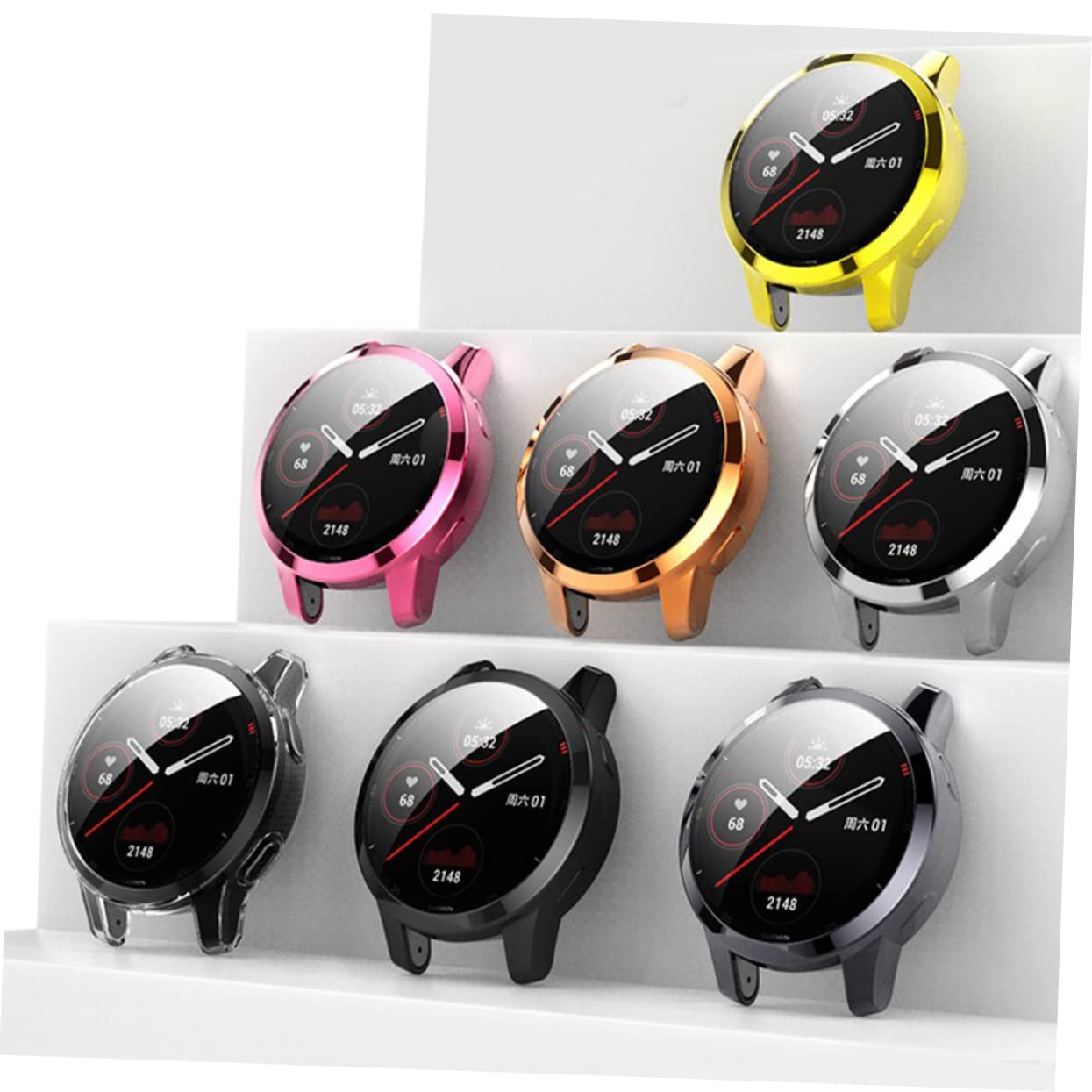 DOITOOL 30pièces Écran TPU pour Montre Venu Étui De Complète Modernes Aux Rayures Et Et Confortable