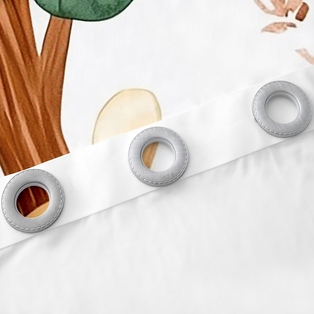 Feelyou Cartoon Zoo Animal Window Curtains for Living Room Cute Lion and Elephant Curtains Blackout for Kids Giraffe Window Drapes Wild Botanical Window Treatments 42W X 90L,2 Panels