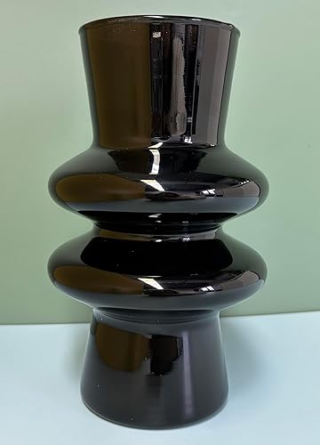 Miniatura 2 de Florero transparente para centros de mesa, jarrones de vidrio negro en forma de calabaza para flores, jarrón transparente para decoración del hogar,