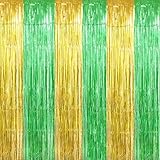 Photo Gallery luktastic tenda con brillantini, 6 pezzi, 1 x 2 m, colore rosso laser, con frange, per compleanno, verde + oro Photo Gallery luktastic tenda con brillantini, 6 pezzi, 1 x 2 m, colore rosso laser, con frange, per compleanno, verde + oro