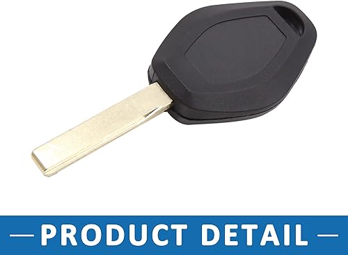 Miniatura 6 de A ABSOPRO Coche 3 Botones Sin Cortar Insertar Llavero Caso Control Remoto Shell Reemplazo Para BMW X3 2004-2009