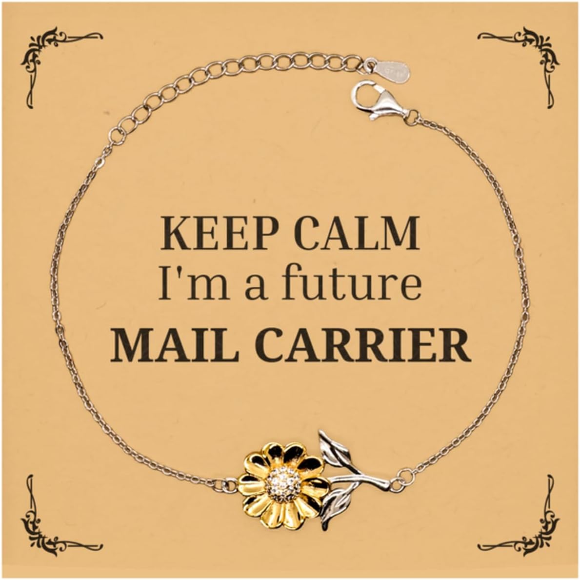 Bandillero New Mail Carrier Gifts, I'm a future Mail Carrier, Graduation Appreciation Birthday Sunflower Bracelet for Mail Carrier, Men, Women, Friends, Coworkers