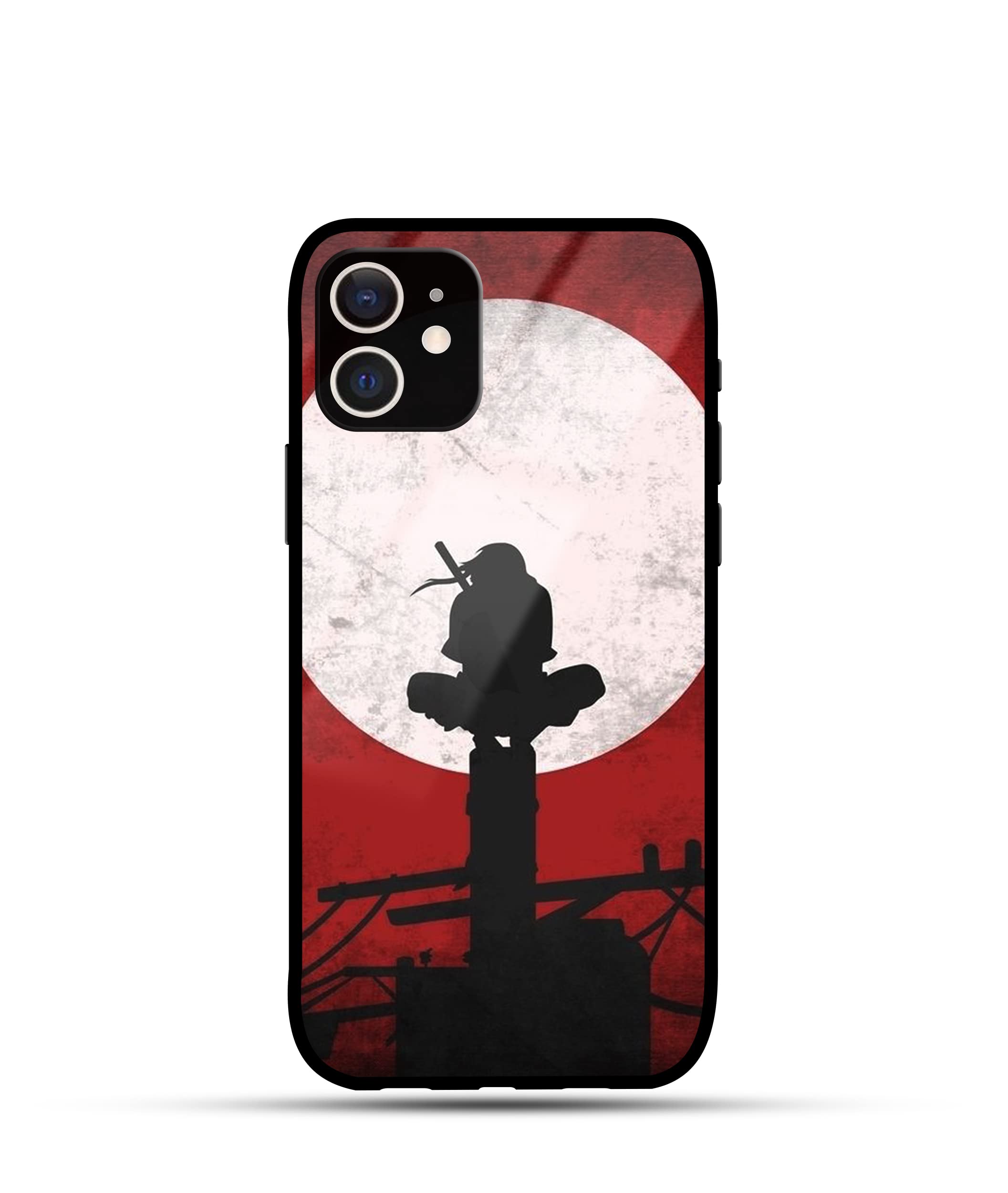 BienesMart B Mart Itachi Uchiha Texture Comic Art Red Moon Scratch Design Anime iPhone Back Cover|Side Gripped|Wireless Charging|Tempered Glass|Eco-Shipping (11)