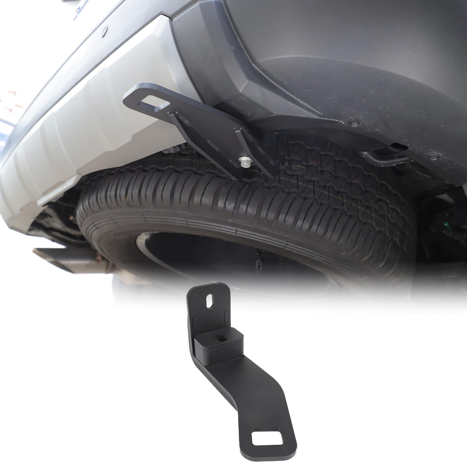 Car Tow Hook Tow Hitch Ring Compatible with Toyota Land Cruiser 250 Prado J250 LC250 2024 2025 Carbon