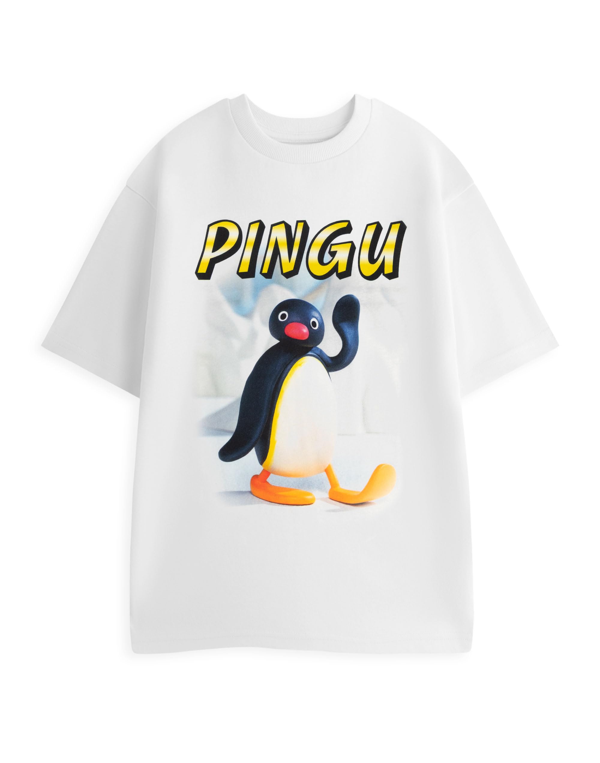 Vanilla Underground Pingu Unisex White Wave Short Sleeved T-Shirt (Xxx-Large)