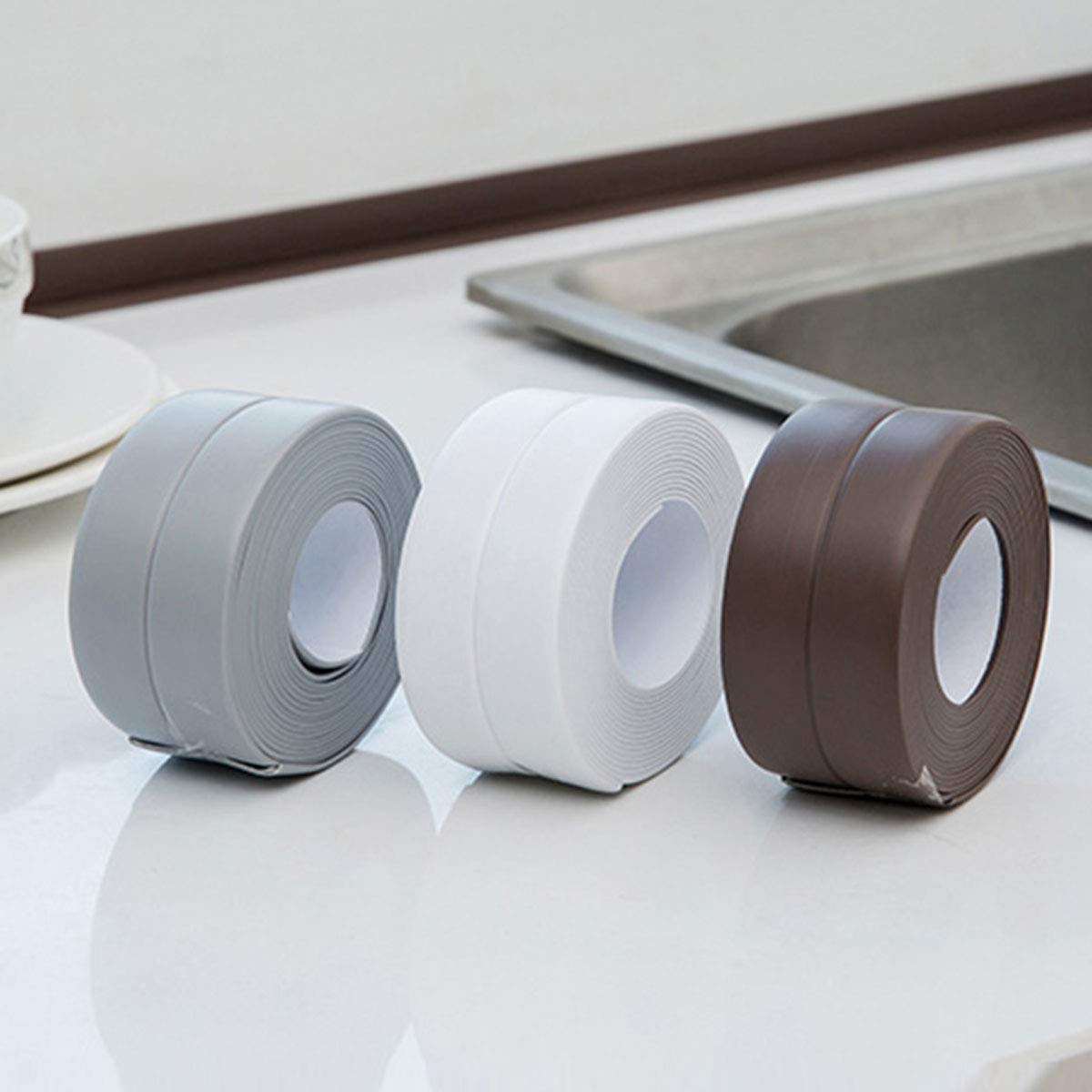 Dichtungsband,2 PCS Wasserdicht Dichtungsband Selbstklebendes Badezimmer Dichtungsstreifen Bad