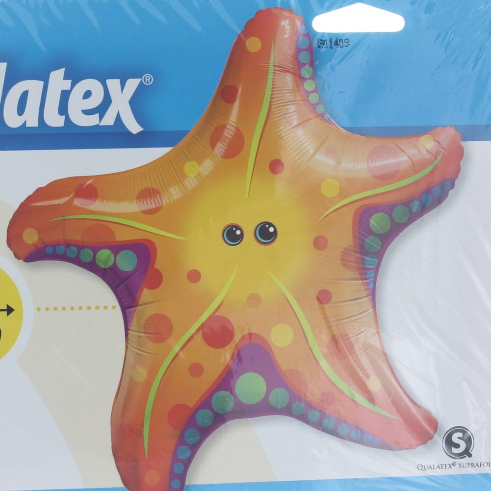 Qualatex XL 30" Starfish Super Shape Mylar Foil Balloon Luau Beach Party Decoration