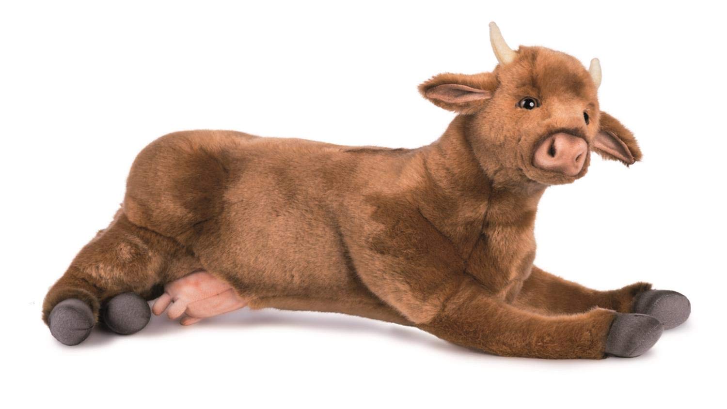 Hansa - Vaca tumbada de Peluche.