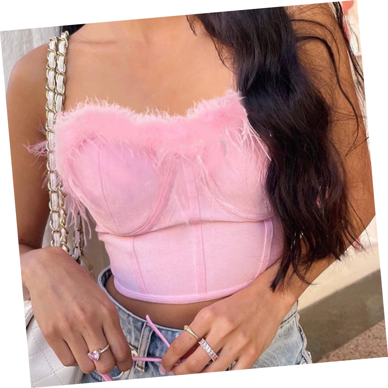 4piezas Top De Tubo Para Mujer Blusa De Verano Sin Mangas Estilo Kawaii Para Festivales y Salidas
