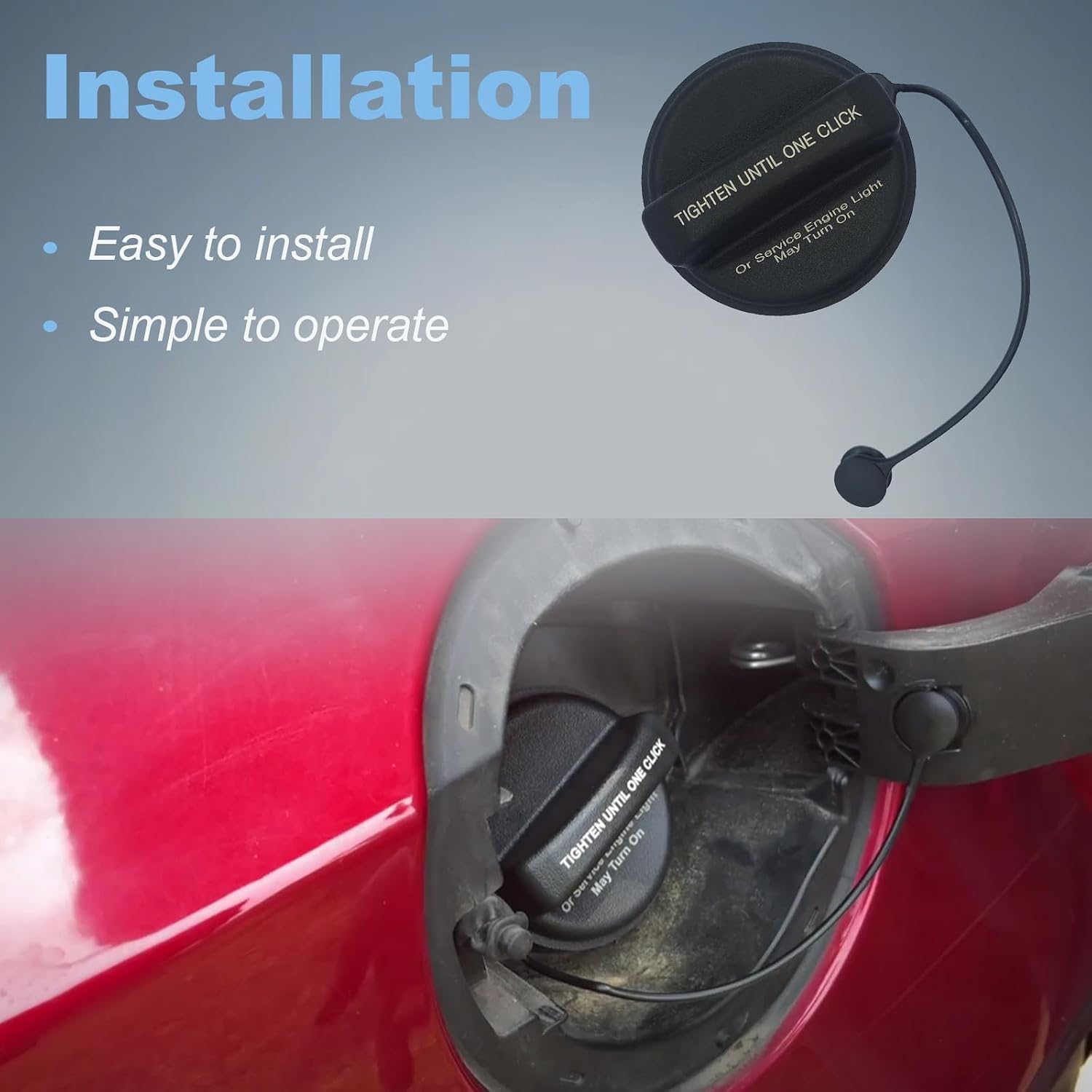 Gas Cap Fuel Cap Compatible with Chevy Cruze 2012-2019, Sonic 2012-2020, Spark 2013-2022, Trax 2013-2021; Buick Cascada 2016-2019, Encore 2013-2017, Encore 2020-2021, Verano 2013-2017 Replace 95292260