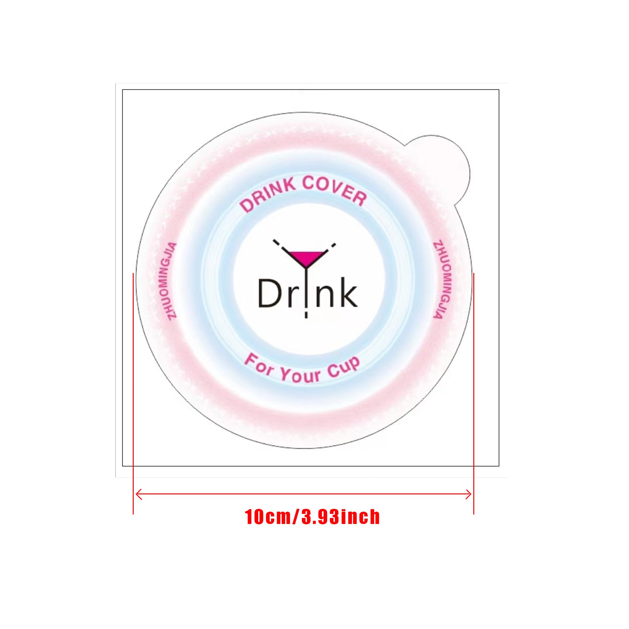 Trinkschutzdeckel Aus Kraftpapier – 100 Mm, Einweg-Sticker Für Tassen Und Gläser, Für Bar, Party & Outdoor