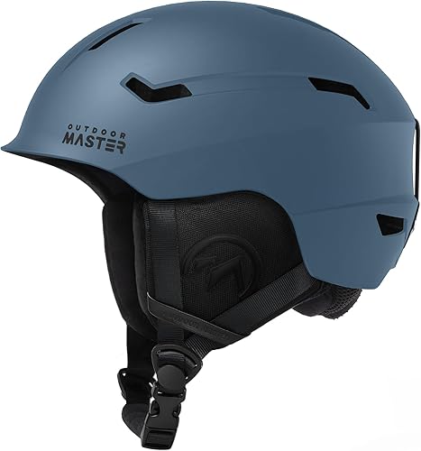 Miniatura 1 de OutdoorMaster Casco de esquí de ciervo, casco de snowboard para adultos, carcasa de policarbonato duradera, espuma EPS protectora y 12 rejillas de