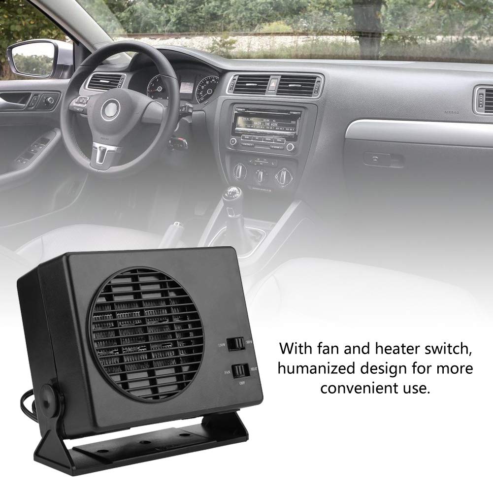 Auto Draagbare Verwarming Koelventilator Verwarming Ontdooier Ontvochtiger 300 W Universeel, met Ventilator en Verwarmingsschakelaar, voor Praktisch Gebruik, Auto-ontdooier