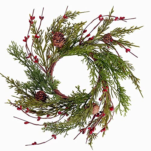 Kerzenring, Kiefer und Rot Cover