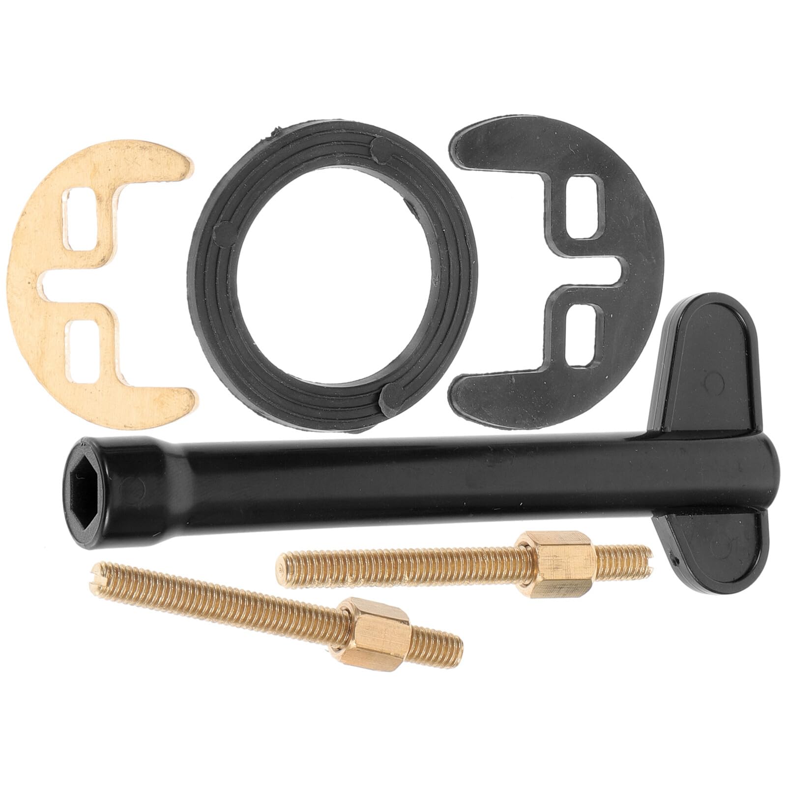 Kit de Montaje Acero Inoxidable para Fijación de Grifo de Cobre Forma de Herradura Fácil de Instalar para Reparación de Grifos en Lavabo y Cocina