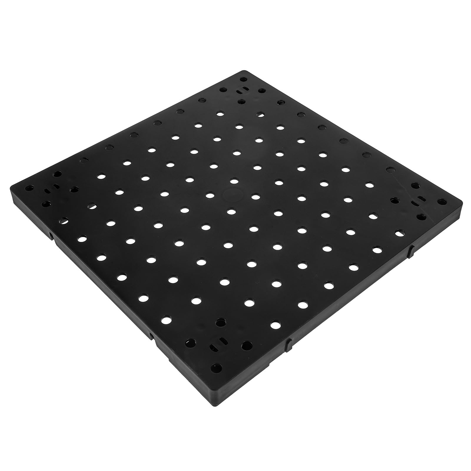Tablero perforado modular de pared con plástico resistente para colgar utensilios 8