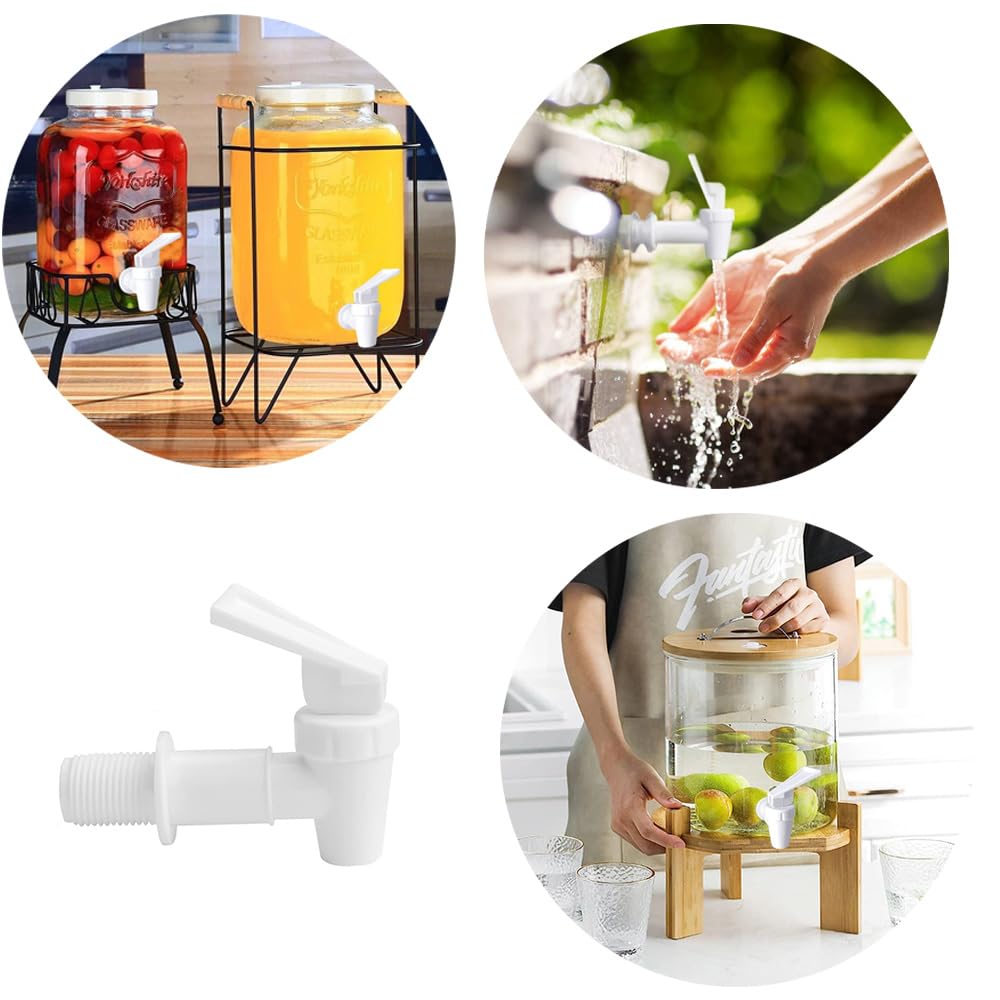 4Piezas Llave de Agua de Plástico Reutilizables para Grifo De Plástico Grifo Dispensador para Dispensar Té Vino Agua Jugo y Otras Bebidas