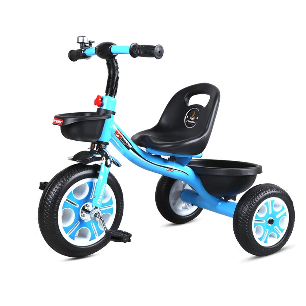 Trikes Kid's Tricycle For 2-5 Years Old Children Baby Bicycle Play Boy Girl Riding Toy Bicycle 2 Colors Can Be Used As A Gift ( Color : Blue )
