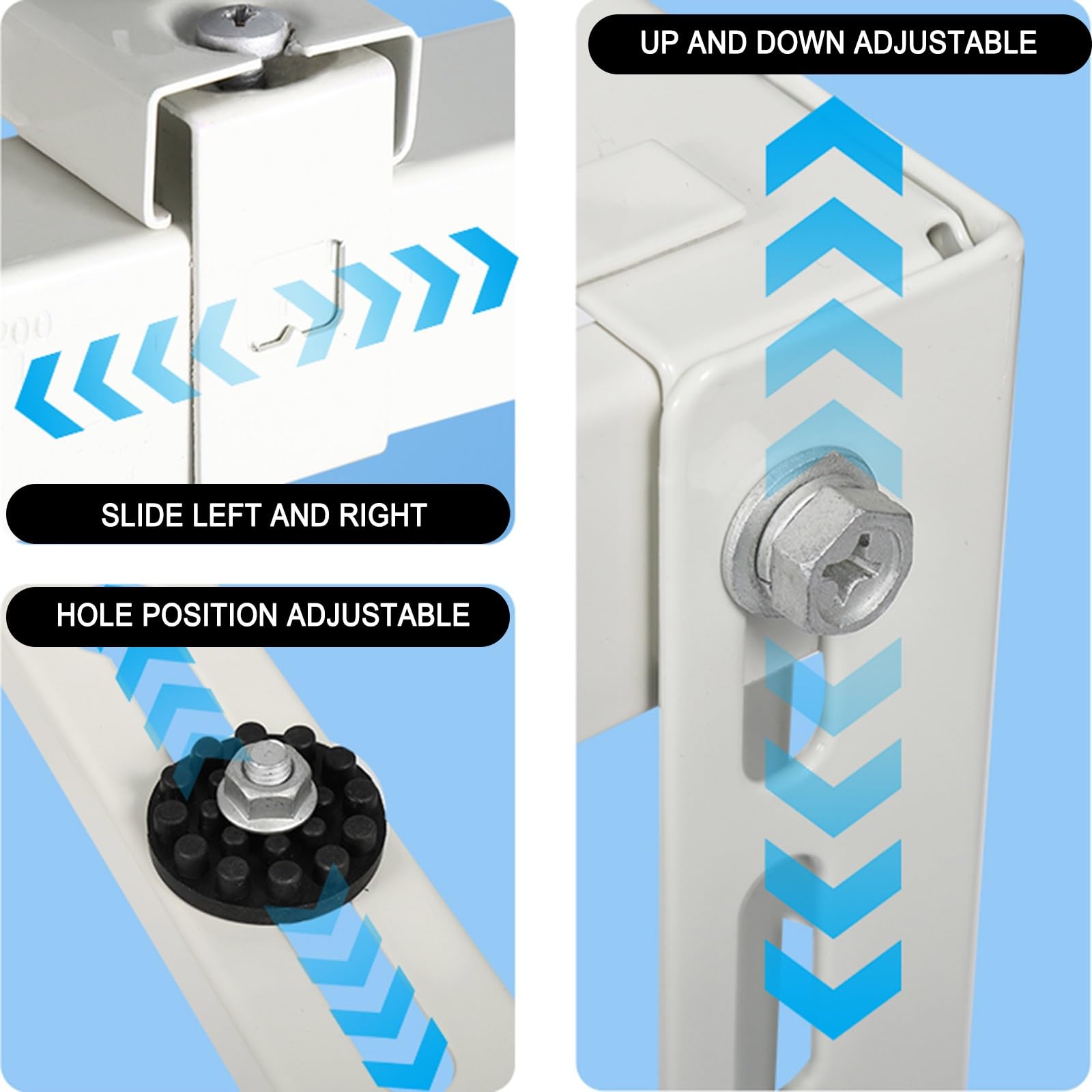 Staffe Condizionatore Esterno in Acciaio Inox, Piedini Condizionatore Esterno per Esterni, kit Installazione Climatizzatore per un Supporto Robusto(80x45x30cm/32x18x12in)