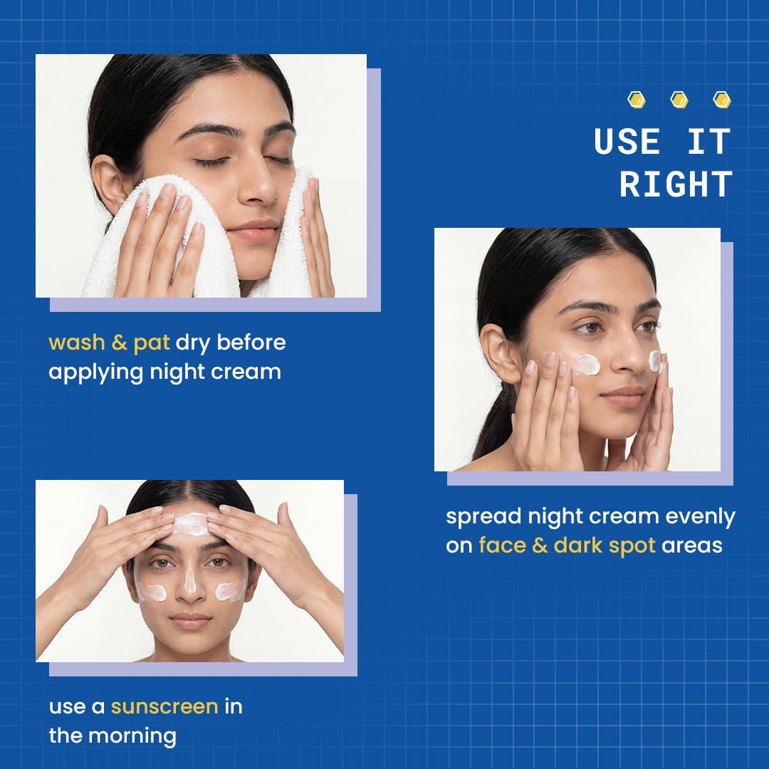 DERMDOC 2% Kojic Acid Glow Fusion Formula Night Cream, 80g | Niacinamide & Alpha Arbutin | Skin Brightening Face Cream | Reduces Dark Spots & Pigmentation | Even & Glowing Skin | Minimizes Pores 2