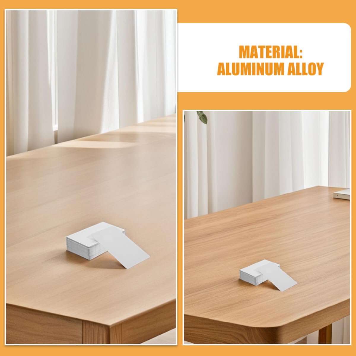 DOITOOL 200 Tarjetas de Visita Metálicas en Aleación Ligera para Sublimación, Impresión Vibrante y Grabado, 0.21mm de Grosor, Ideales para Proyectos DIY y Uso Personal