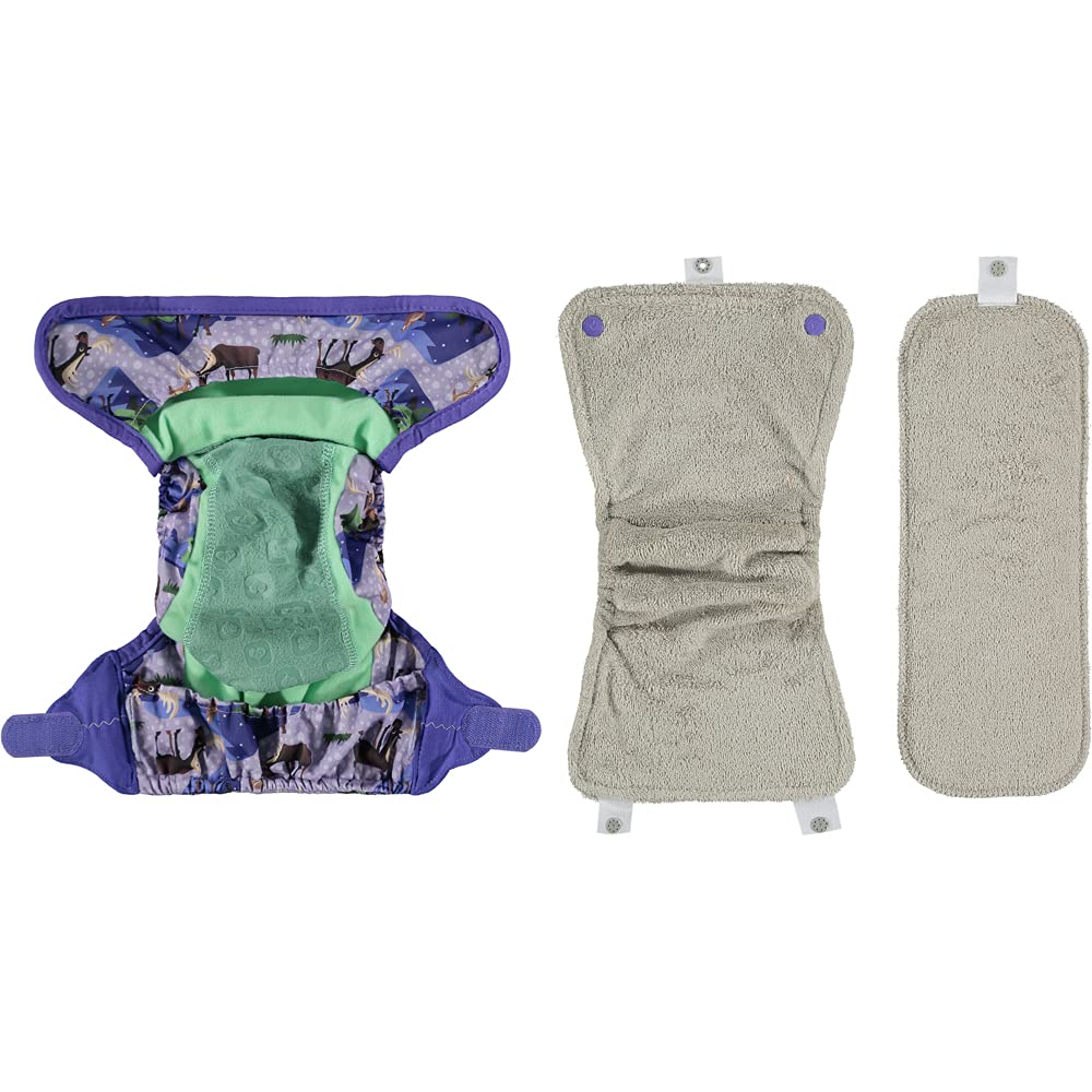 Close Pop-In Pañal de Tela Lavable Reutilizable Bambú talla Única Adaptable hasta 16kg, Unisex, Moose