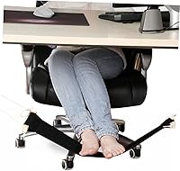 Vista 7 de STOBOK Hamaca ajustable para patas de escritorio, hamaca con reposapiés para escritorio, fácil de colgar para uso en la oficina
