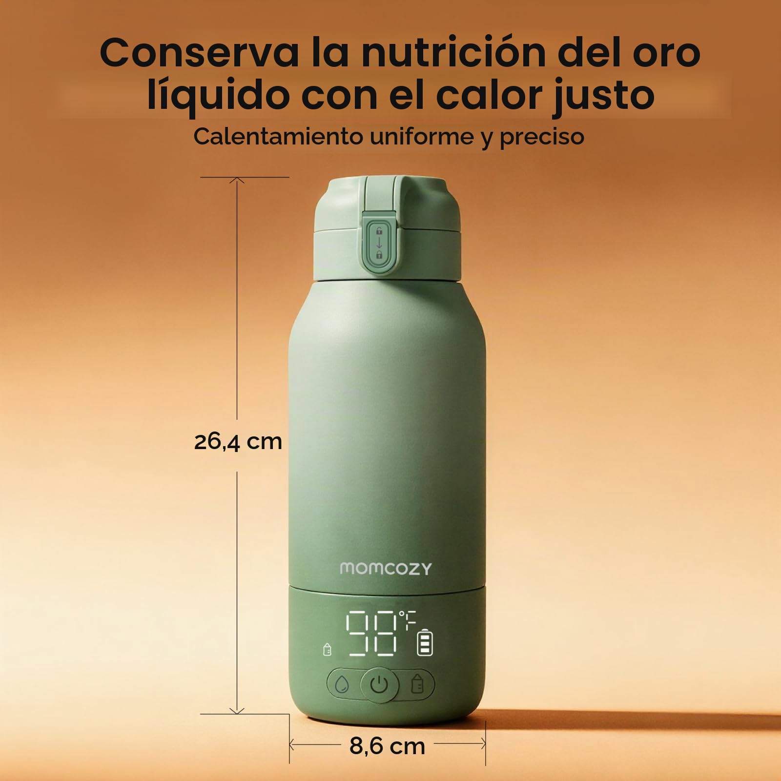 Momcozy Set Calienta Biberones MW05 y Enfriador Leche Materna CM01 500ml con Conservación de Leche Materna 24h, Portátil para Lactancia y Viajes