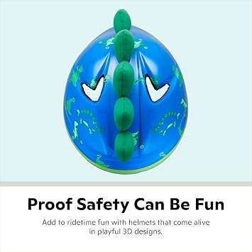Schwinn Classic Bike Helmet for Kids, 3D Character Design, 44-50 cm Helmet for Kids Ages 1-3, Lightweight, Adjustable Dial, Lower Molded Shell, Infant and Toddler Bike Helmet