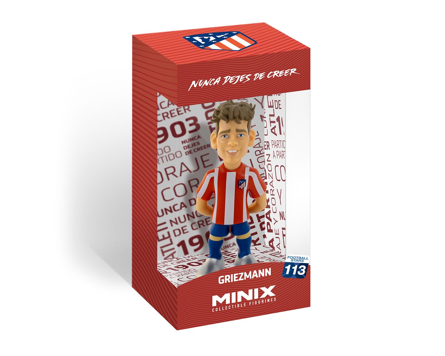 Minix Atlético Madrid Antoine Griezmann 12cm Collectible Figurine – Official Licensed La Liga Soccer Mini Figure – Football Gift for Atlético Fans & Collectors