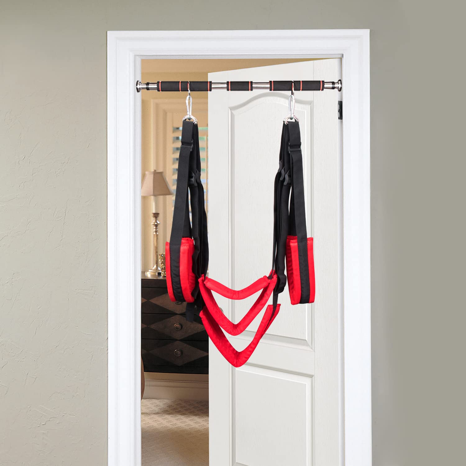 Altalena Sexy Adulti Sessuale Altalena Coppia Altalena Giocattolo Sospesa in Nylon per Gioco in Camera da Letto(Caricabile Fino a 200kg)