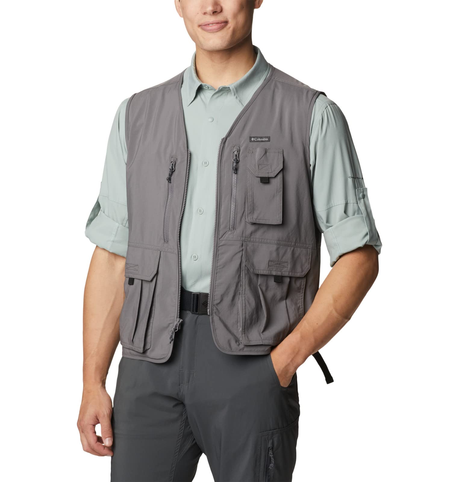 Columbia Silver Ridge Utility Vest, Chaleco Polar para Hombre