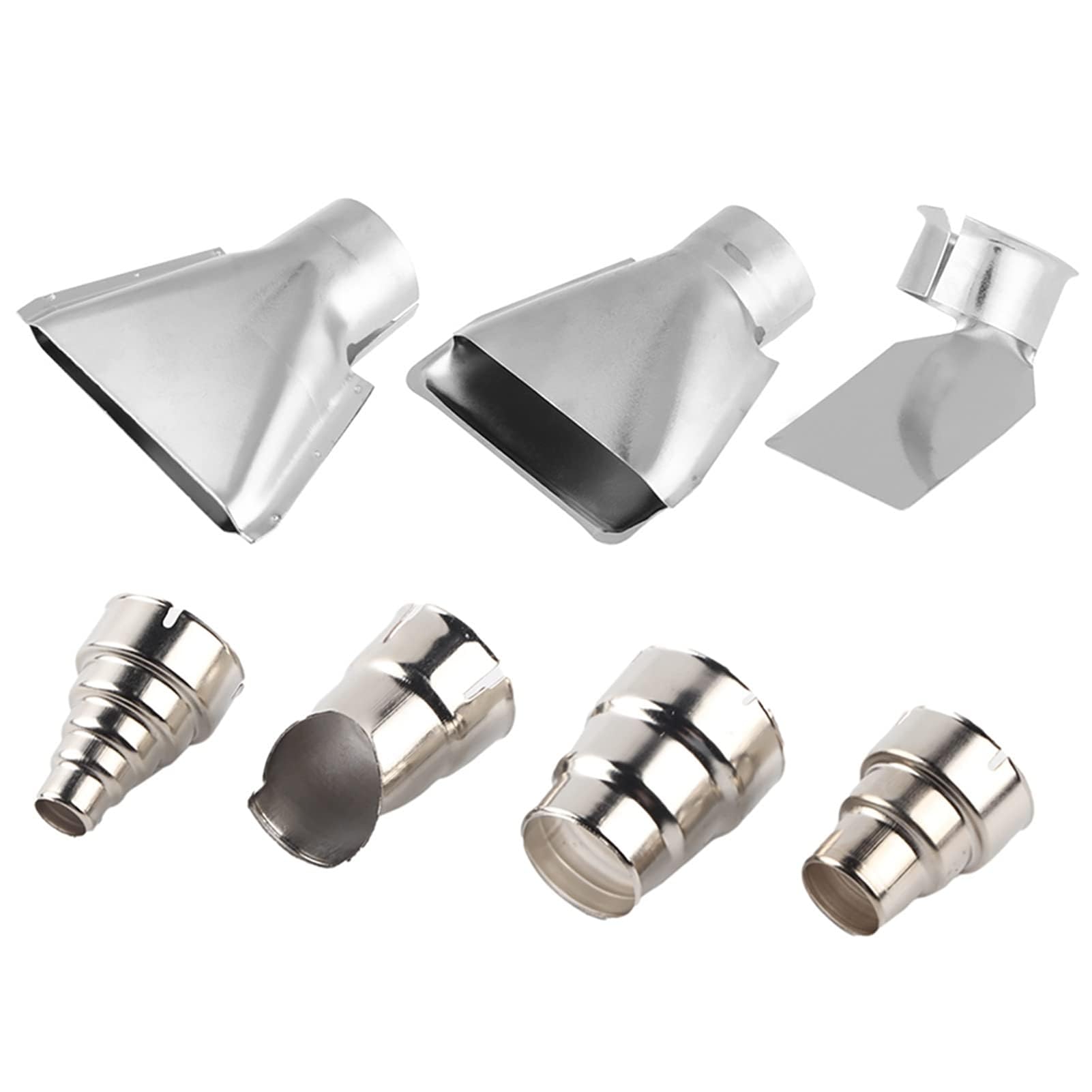 Kit per Pistola Ad Aria Calda per Pistola Ad Aria Calda 7 Pezzi Ugello per Aria Calda di Ricambio in Acciaio Inox Stazione per Saldatura Ad Aria Calda per 1500-2000W 35-40mm