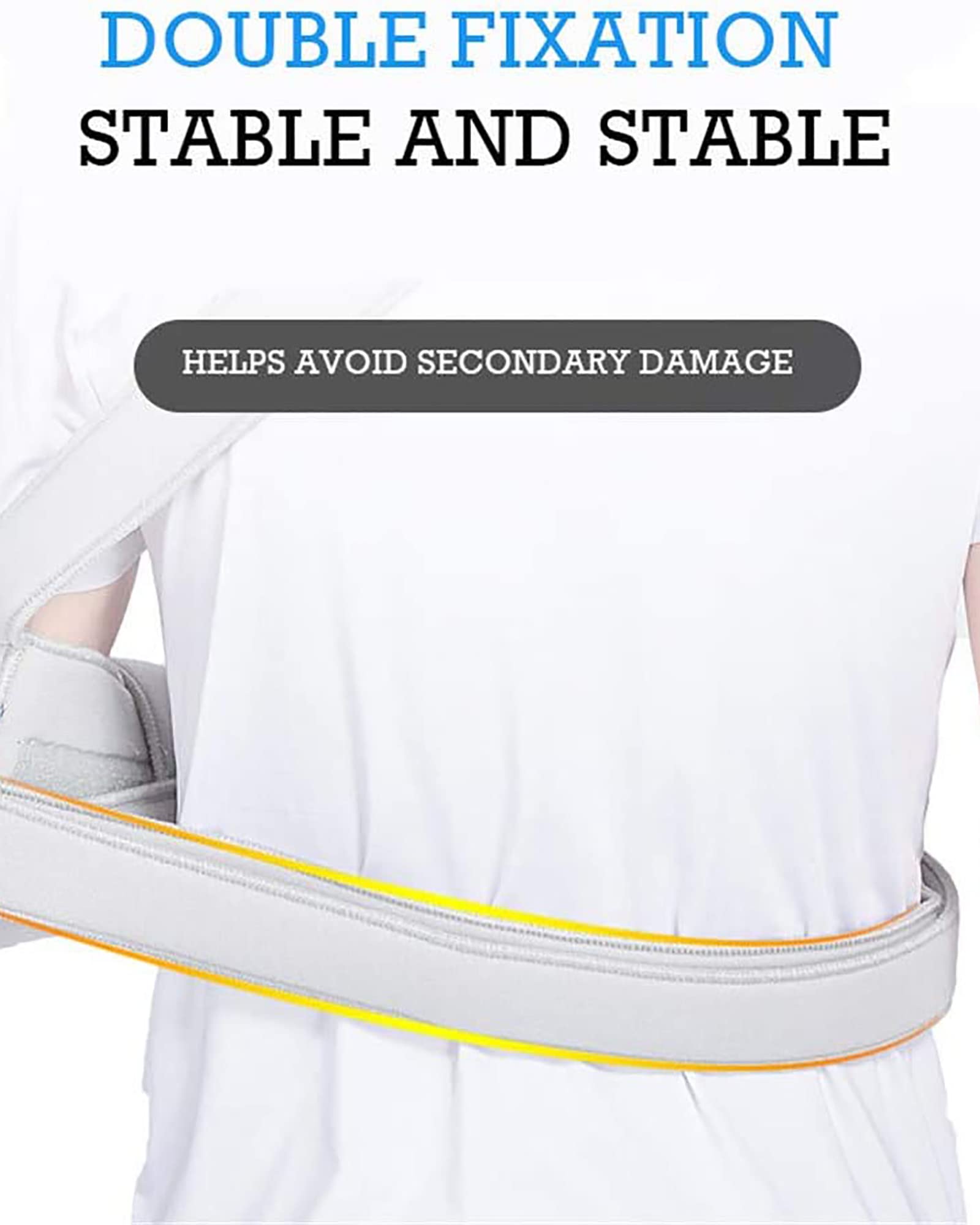 Eslinga de brazo ajustable para antebrazo, muñeca, codo, correa de soporte, inmovilizador de hombro ligero, soporte de recuperación de lesiones para fracturas rotas