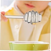 Vista 9 de Varita de cristal para remoción de miel de 5.34 pulgadas, cuchara portátil para jarabe de mermelada, varita para agitar, tarro de miel transparente