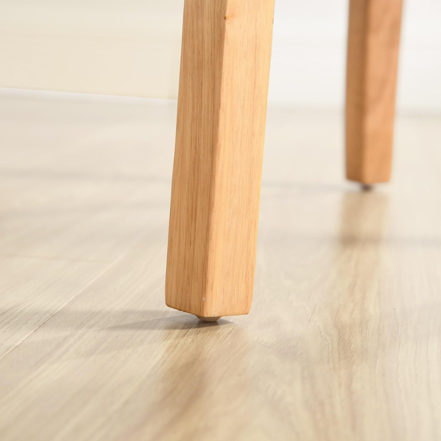 EGGREE Sedie da Pranzo Set di 2 Grigie Tessuto Lino Sedie Imbottite con Seduta e Schienale Spessi, Gambe in Legno di Gomma Resistenti, 43 × 46,5 × 92 cm, Design Moderno per Cucina e Sala da Pranzo