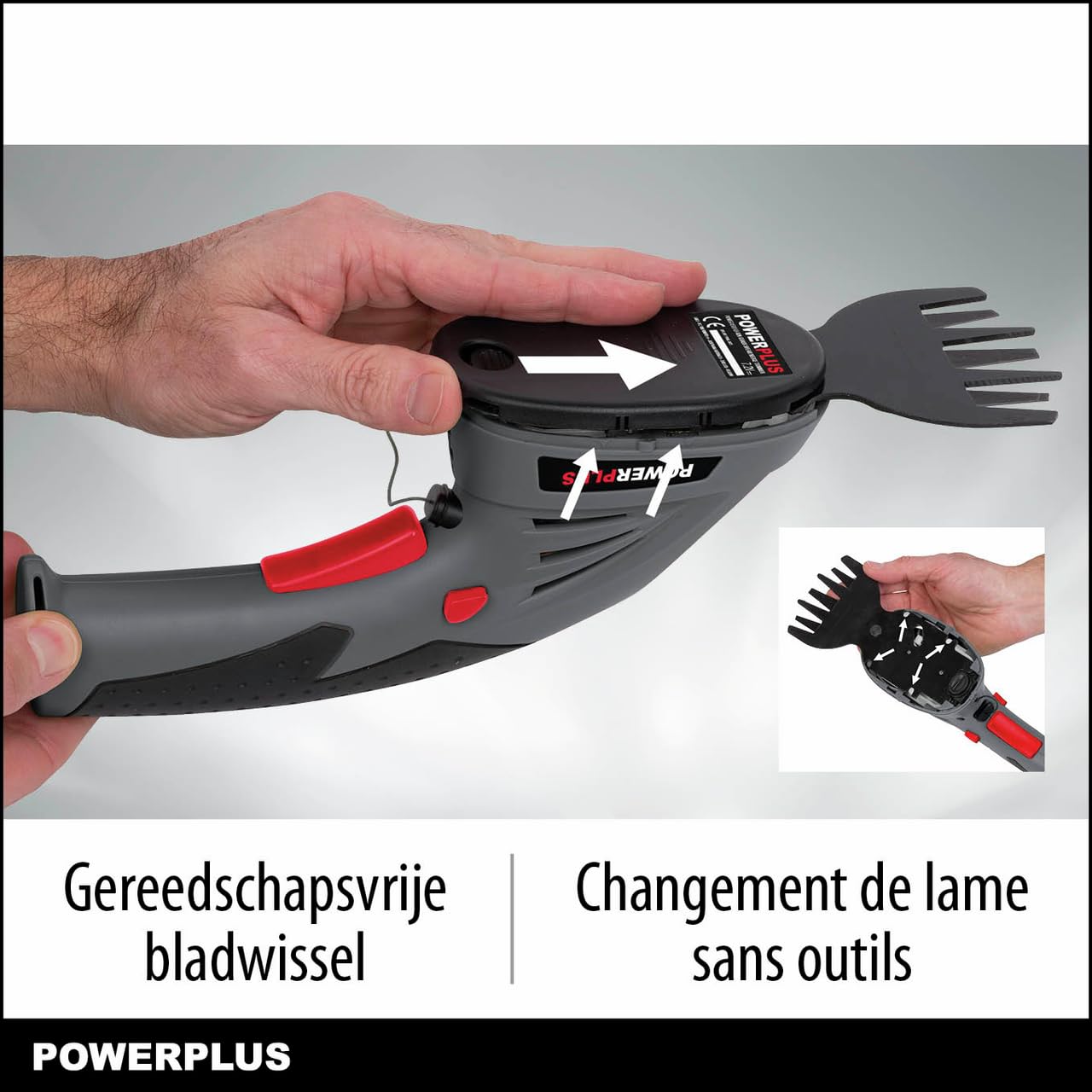 POWER plus POWEG4500 - Cortasetos/cortabordes 7.2v